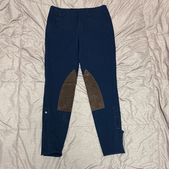 Ralph Lauren Pants - NWT Women’s Ralph Lauren Sport Equestrian Riding Pants Suede patches 4 Breeches